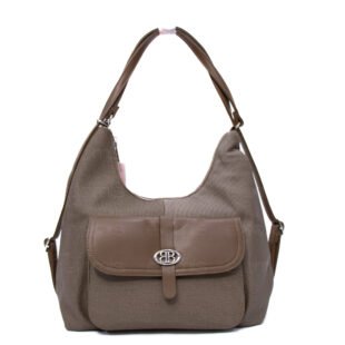 Sac bandoulière " BAGCO" qui se transforme en sac à dos - Vert kaki