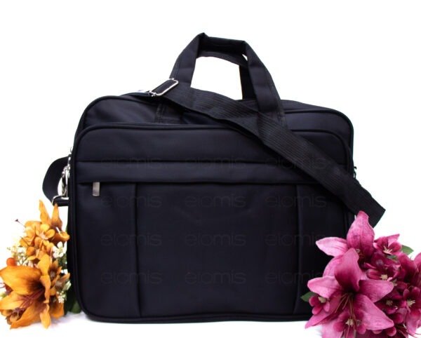 Sac cartable " JGJ Just Glamour " coupe moderne avec compartiment pour ordinateur 15" - Noir – Image 3