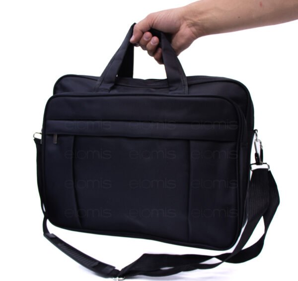 Sac cartable " JGJ Just Glamour " coupe moderne avec compartiment pour ordinateur 15" - Noir – Image 8