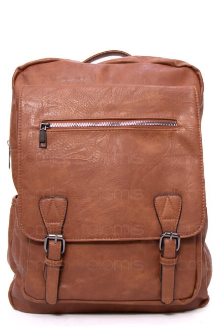 Grand sac à dos " Jessica Bags " à triple compartiments séparés - Camel