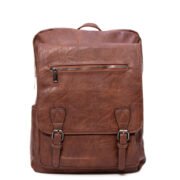 Grand sac à dos " Jessica Bags " à triple compartiments séparés - Marron foncé