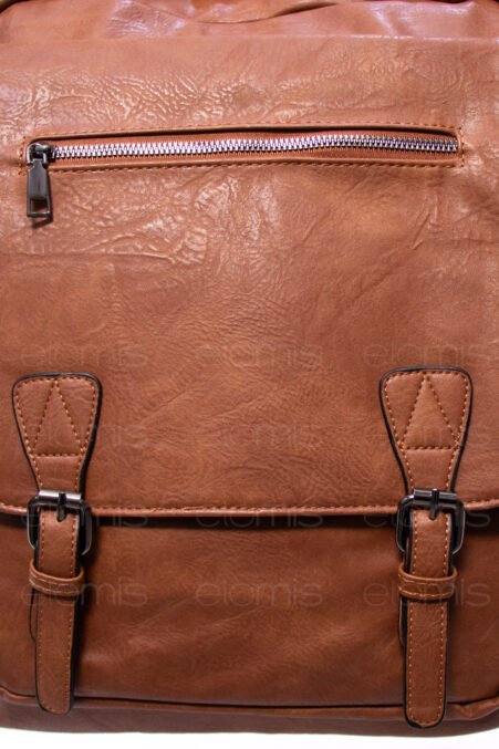 Alternative view of Grand sac à dos " Jessica Bags " à triple compartiments séparés - Camel