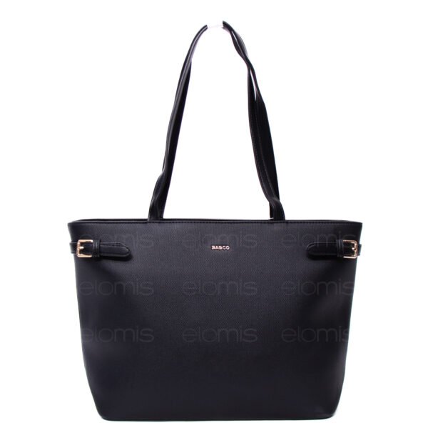 Grand sac porté épaule " BAGCO " - Noir