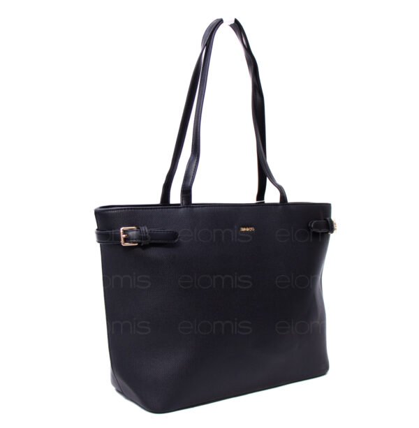 Grand sac porté épaule " BAGCO " - Noir – Image 8