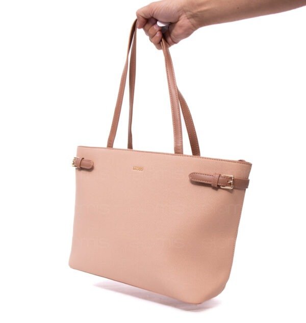 Grand sac porté épaule " BAGCO " - Rose Pastel – Image 2