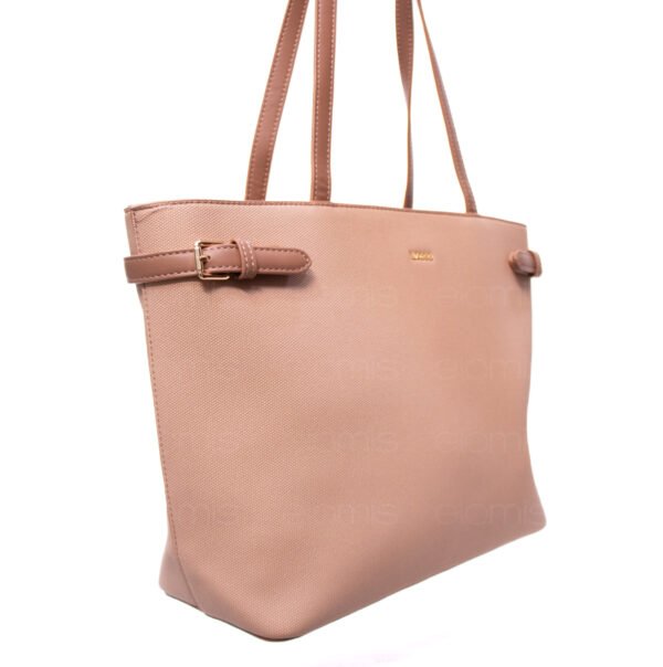 Grand sac porté épaule " BAGCO " - Rose Pastel – Image 6