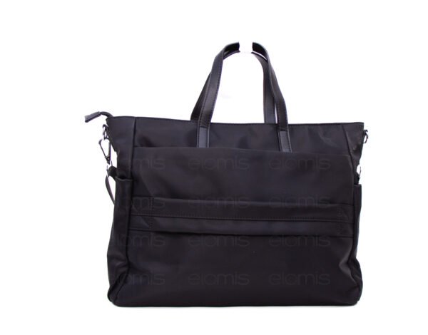 Sac cartable " Bolsos Aurora " en tissus imperméable avec deux poches à l'avant - Noir – Image 6