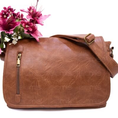 Grand sac Bandoulière / Cartable " HAOERXI " - Marron