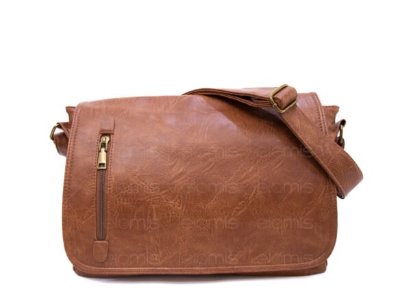 Grand sac Bandoulière / Cartable " HAOERXI " - Marron – Image 4