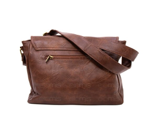Grand sac Bandoulière / Cartable " HAOERXI " - Marron Foncé – Image 5