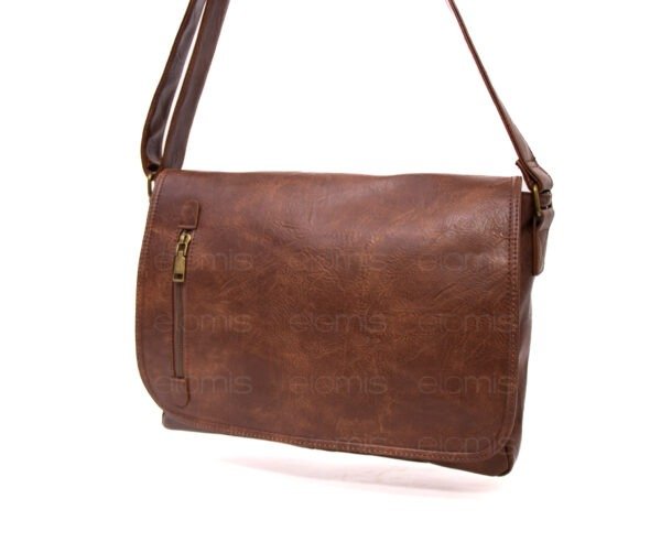 Grand sac Bandoulière / Cartable " HAOERXI " - Marron Foncé – Image 3