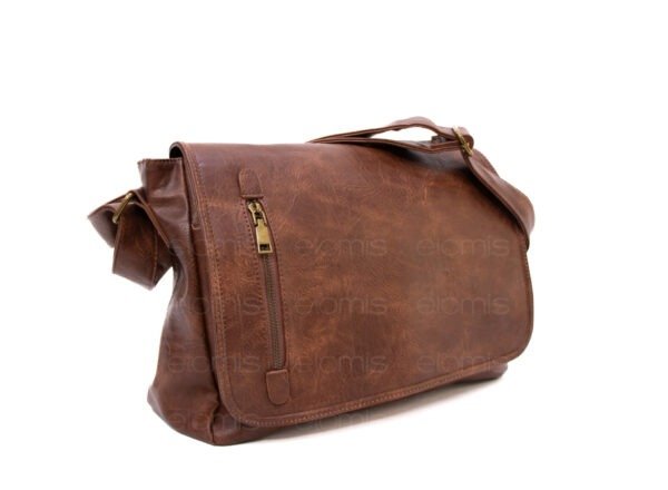 Grand sac Bandoulière / Cartable " HAOERXI " - Marron Foncé – Image 4