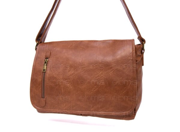 Grand sac Bandoulière / Cartable " HAOERXI " - Marron – Image 2