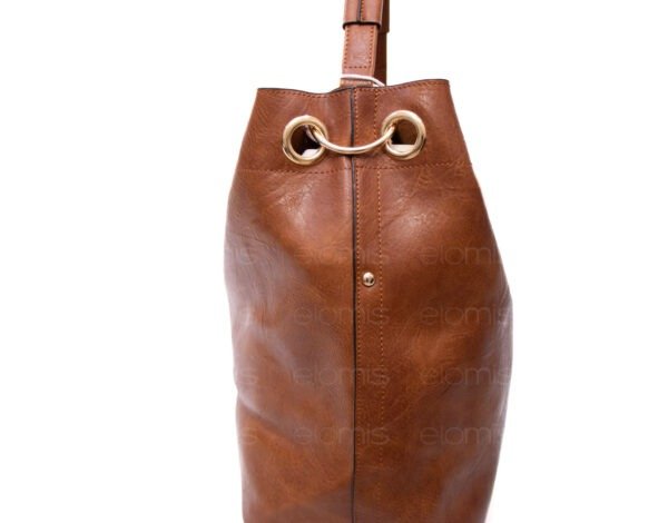 Grand sac bandoulière + sac bandoulière avec deux anses interchangeables "Marina Rylan" - Marron – Image 4