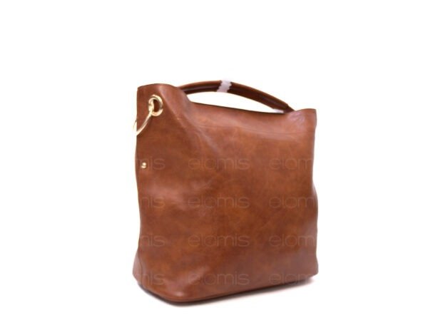 Grand sac bandoulière + sac bandoulière avec deux anses interchangeables "Marina Rylan" - Marron – Image 2