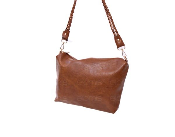 Grand sac bandoulière + sac bandoulière avec deux anses interchangeables "Marina Rylan" - Marron – Image 3