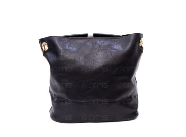 Grand sac bandoulière + sac bandoulière avec deux anses interchangeables "Marina Rylan" - Noir – Image 5