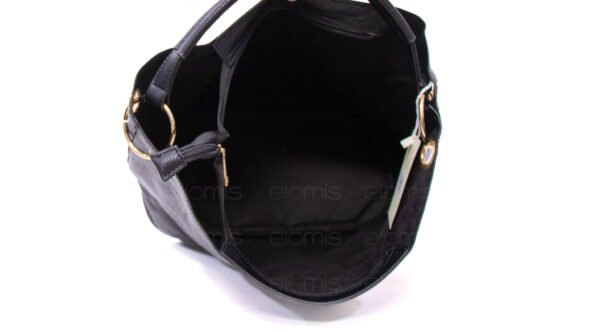 Grand sac bandoulière + sac bandoulière avec deux anses interchangeables "Marina Rylan" - Noir – Image 7