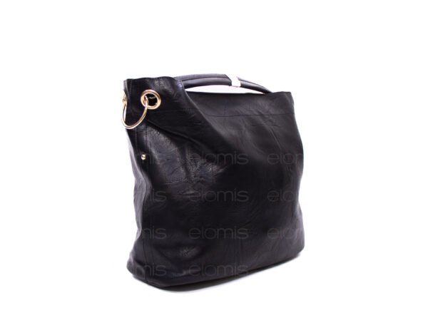 Grand sac bandoulière + sac bandoulière avec deux anses interchangeables "Marina Rylan" - Noir – Image 2