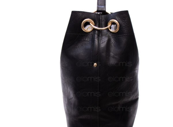 Grand sac bandoulière + sac bandoulière avec deux anses interchangeables "Marina Rylan" - Noir – Image 4