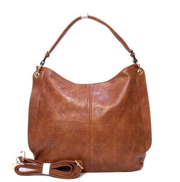 Grand sac bandoulière " DUDLIN "- Marron – Image 8