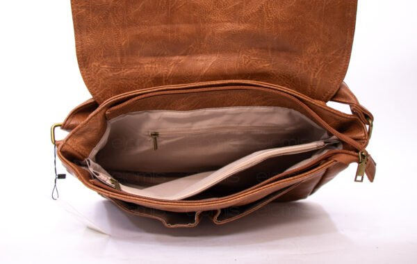 Grand sac Bandoulière / Cartable " HAOERXI " - Marron – Image 8