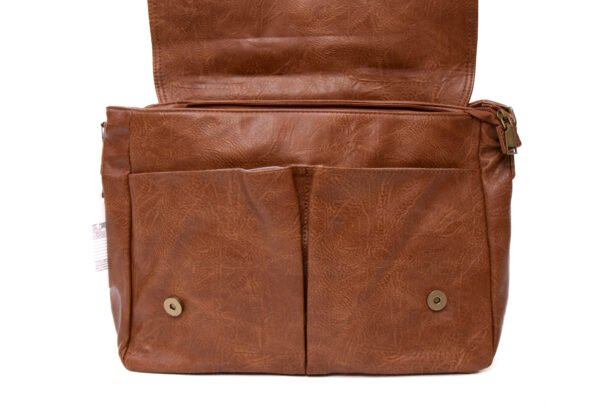Grand sac Bandoulière / Cartable " HAOERXI " - Marron – Image 7