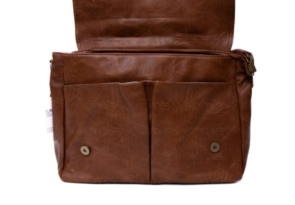 Grand sac Bandoulière / Cartable " HAOERXI " - Marron Foncé – Image 7