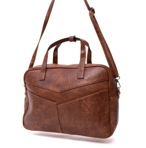 Sac cartable " Fashion Bag " - Marron foncé – Image 5