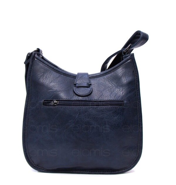 Sac bandoulière " Amalia " avec boucle décorative - Bleu foncé – Image 3