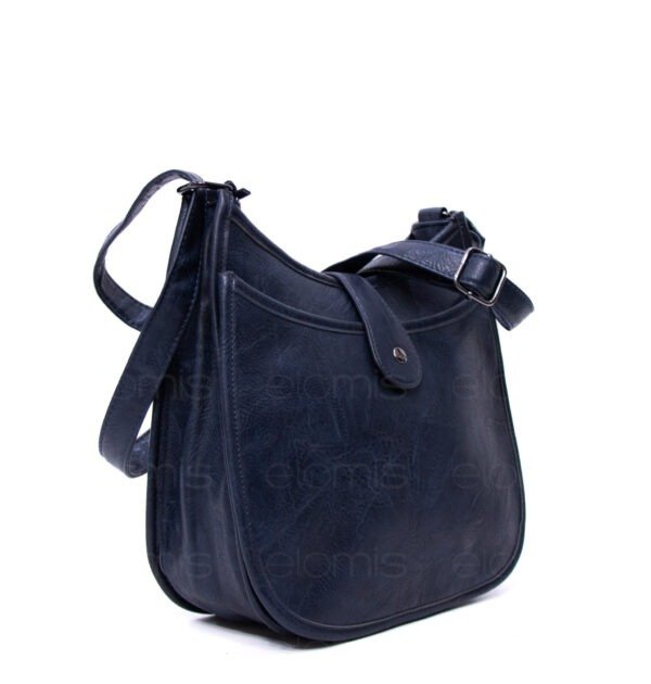 Sac bandoulière " Amalia " avec boucle décorative - Bleu foncé – Image 6