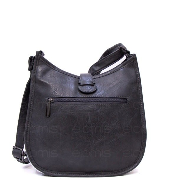 Sac bandoulière " Amalia " avec boucle décorative - Gris foncé – Image 5