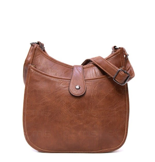 Sac bandoulière " Amalia " avec boucle décorative - Marron