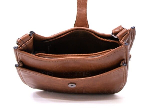 Sac bandoulière " Amalia " avec boucle décorative - Marron – Image 5