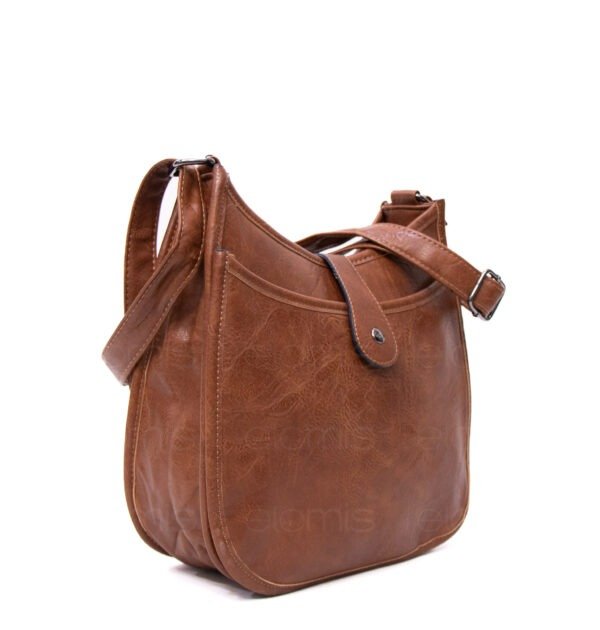Sac bandoulière " Amalia " avec boucle décorative - Marron – Image 3