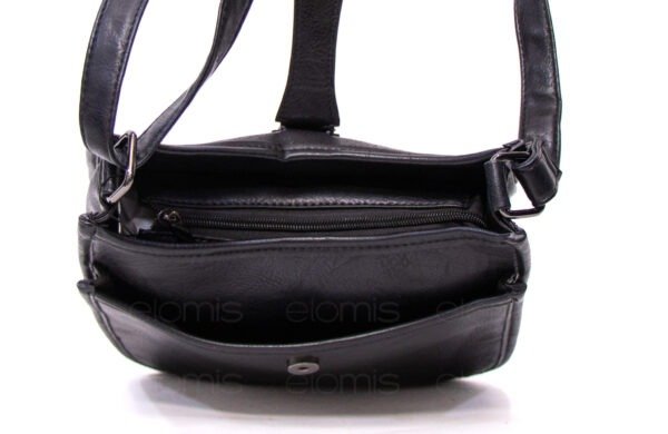Sac bandoulière " Amalia " avec boucle décorative - Noir – Image 6