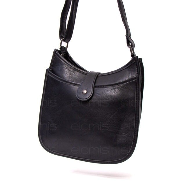 Sac bandoulière " Amalia " avec boucle décorative - Noir – Image 2