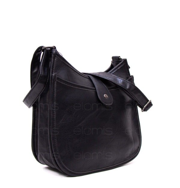 Sac bandoulière " Amalia " avec boucle décorative - Noir – Image 3