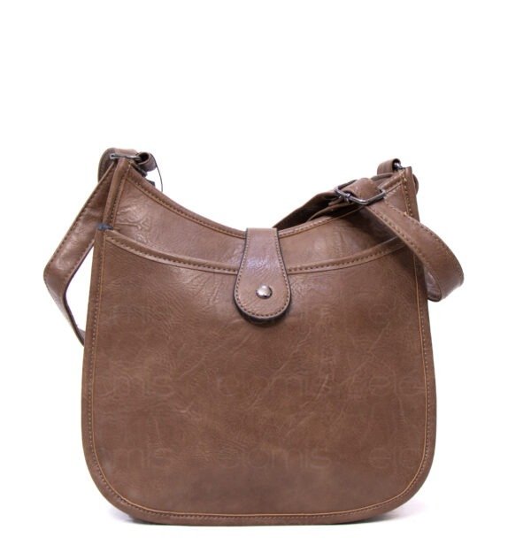 Sac bandoulière " Amalia " avec boucle décorative - Taupe