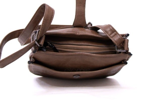 Sac bandoulière " Amalia " avec boucle décorative - Taupe – Image 5