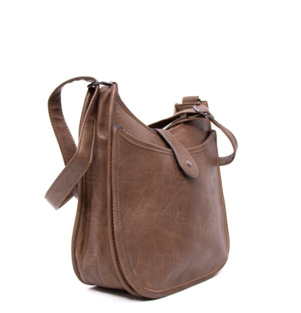 Sac bandoulière " Amalia " avec boucle décorative - Taupe – Image 2