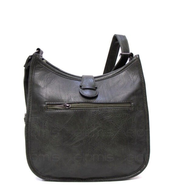 Sac bandoulière " Amalia " avec boucle décorative - Vert olive – Image 5