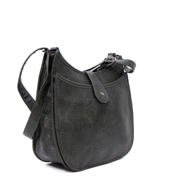 Sac bandoulière " Amalia " avec boucle décorative - Vert olive – Image 2
