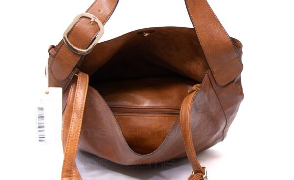 Grand sac porté épaule + sac bandoulière  " DUDLIN "- Noir – Image 7
