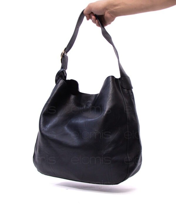 Grand sac porté épaule + sac bandoulière  " DUDLIN "- Noir – Image 5