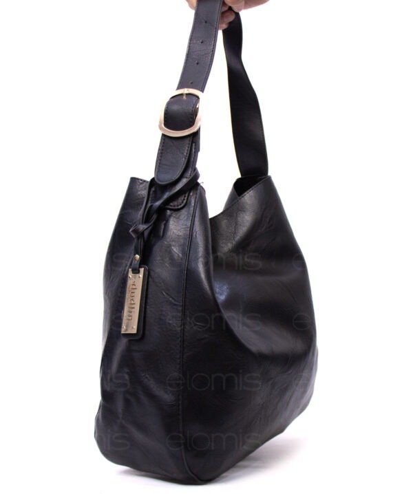 Grand sac porté épaule + sac bandoulière  " DUDLIN "- Noir – Image 2