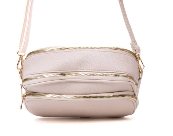 Petit sac arrondi à 4 compartiments "Herbosa" arrondi - Beige – Image 7