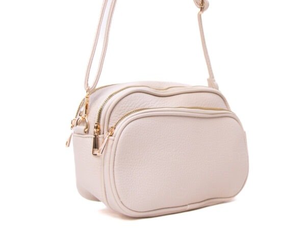 Petit sac arrondi à 4 compartiments "Herbosa" arrondi - Beige – Image 3
