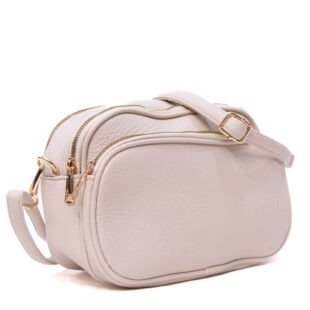Petit sac arrondi à 4 compartiments "Herbosa" arrondi - Beige