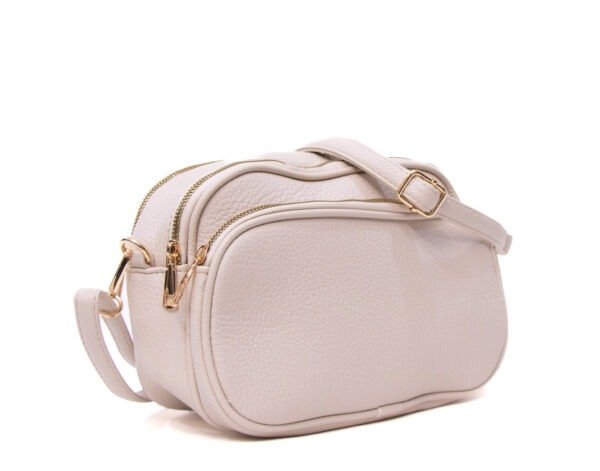 Petit sac arrondi à 4 compartiments "Herbosa" arrondi - Beige